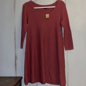 American Eagle 🦅 women’s M scoopneck 3/4 patterned sweater dress